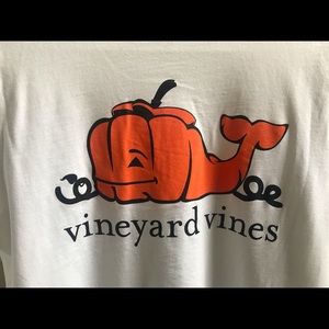 Vineyard Vines Pumpkin Whale Pocket Tee